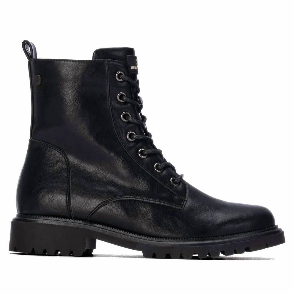 NEW XTI women's casual combat booties in black